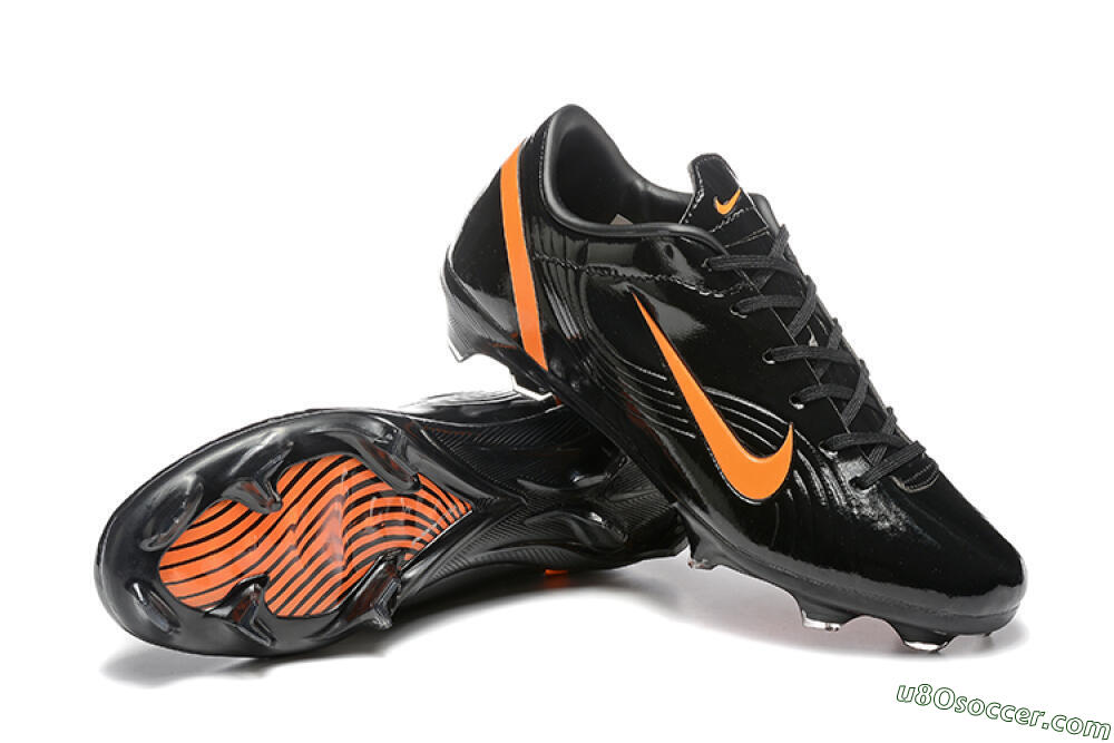 Nike Air Zoom Mercurial Vapor 1 Elite FG Firm Ground Soccer Cleats - Black/Orange 4