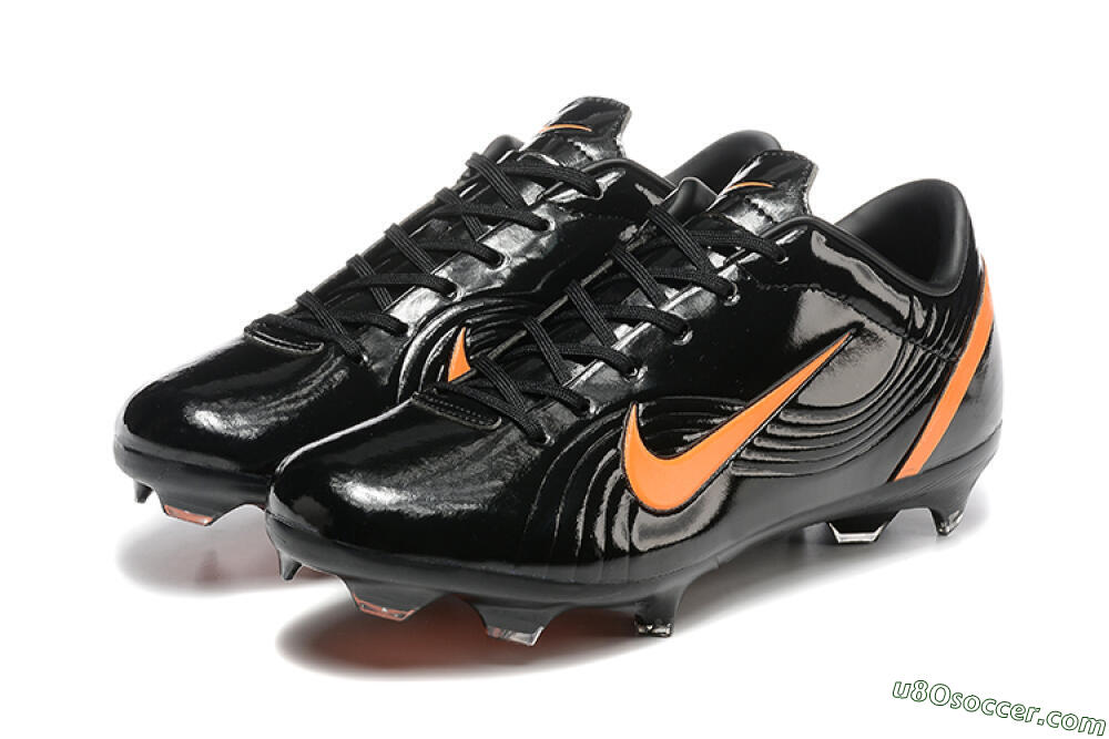 Nike Air Zoom Mercurial Vapor 1 Elite FG Firm Ground Soccer Cleats - Black/Orange 5