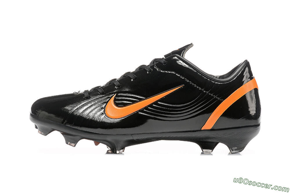 Nike Air Zoom Mercurial Vapor 1 Elite FG Firm Ground Soccer Cleats - Black/Orange 2