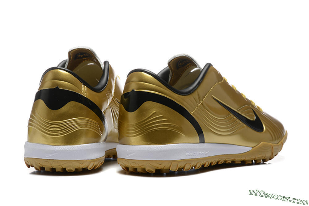 Nike Air Zoom Mercurial Vapor 1 Elite TF Artificial Turf Soccer Shoes - Gold/Black/White 9