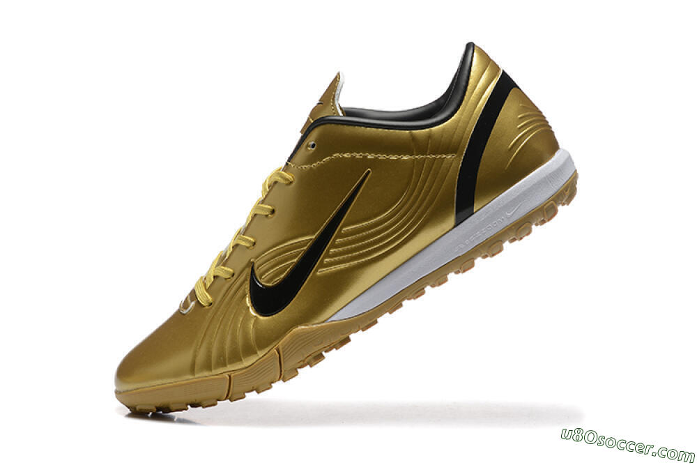 Nike Air Zoom Mercurial Vapor 1 Elite TF Artificial Turf Soccer Shoes - Gold/Black/White 8