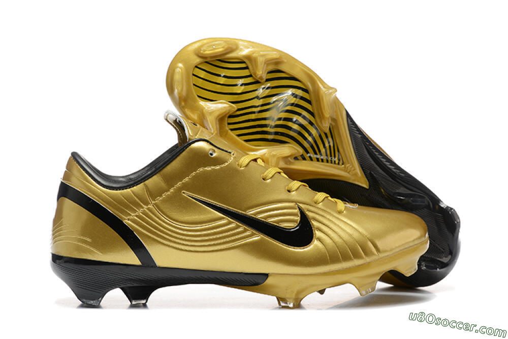 Nike Air Zoom Mercurial Vapor 1 Elite FG Firm Ground Soccer Cleats - Gold/Black 1
