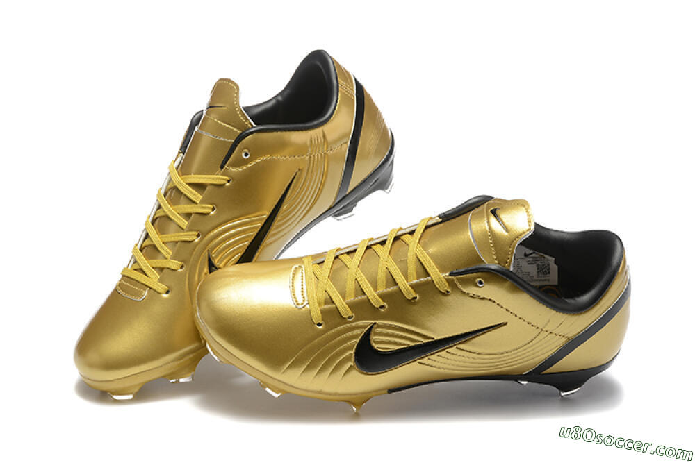 Nike Air Zoom Mercurial Vapor 1 Elite FG Firm Ground Soccer Cleats - Gold/Black 6