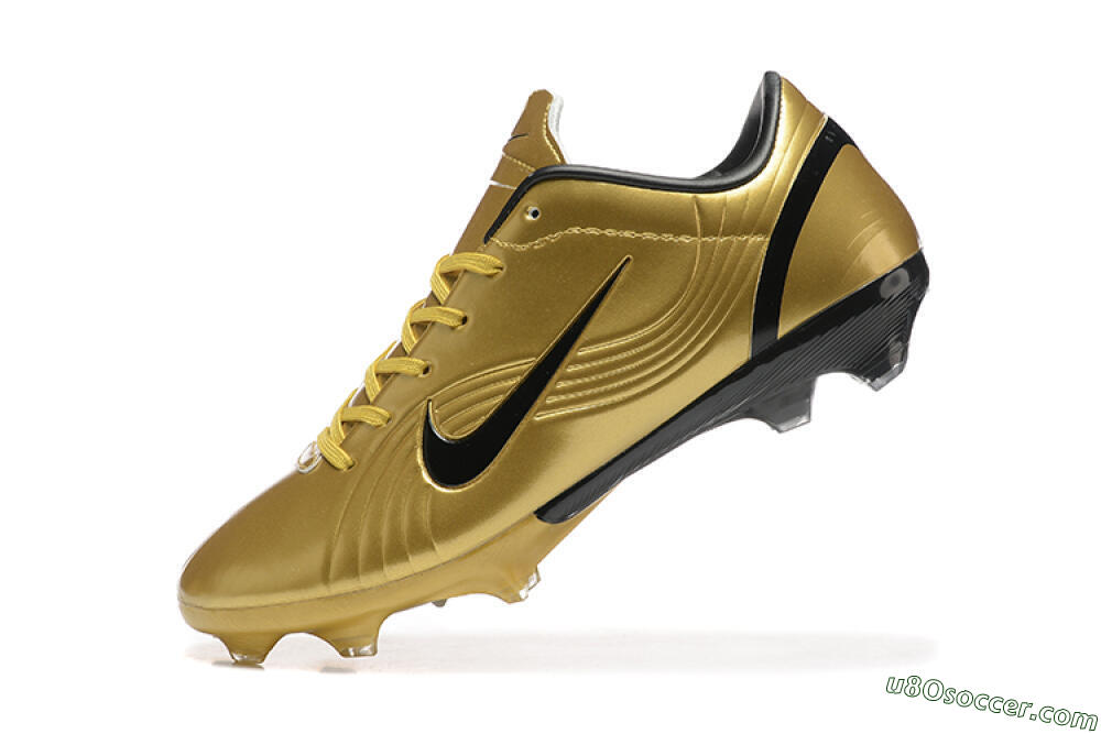 Nike Air Zoom Mercurial Vapor 1 Elite FG Firm Ground Soccer Cleats - Gold/Black 8