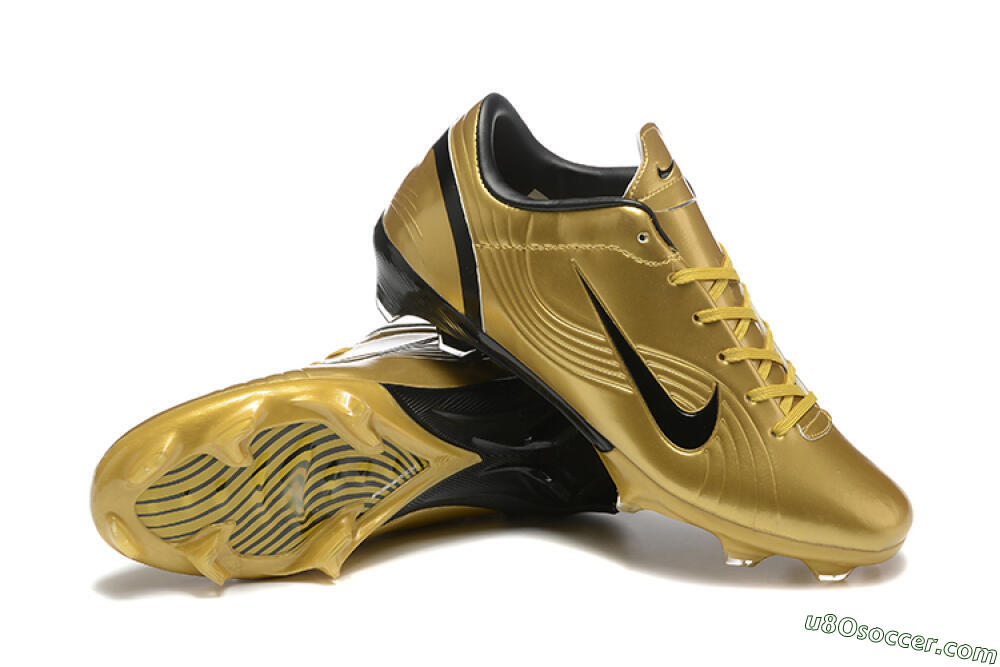 Nike Air Zoom Mercurial Vapor 1 Elite FG Firm Ground Soccer Cleats - Gold/Black 4