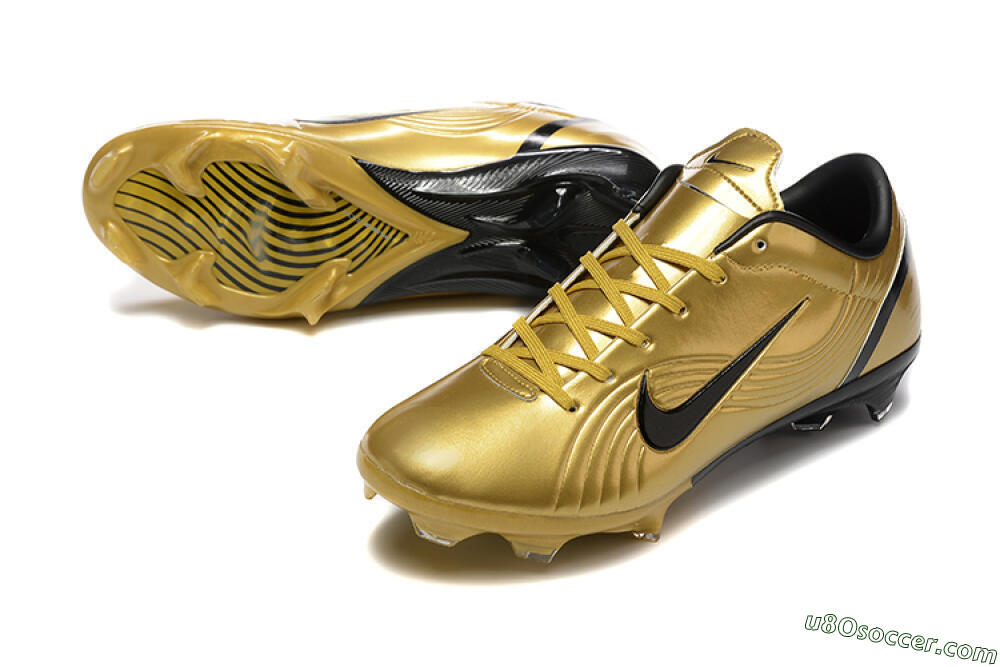 Nike Air Zoom Mercurial Vapor 1 Elite FG Firm Ground Soccer Cleats - Gold/Black 3