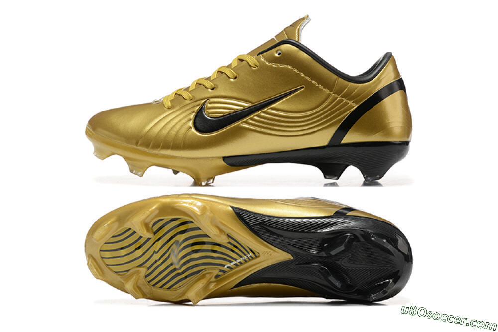 Nike Air Zoom Mercurial Vapor 1 Elite FG Firm Ground Soccer Cleats - Gold/Black 0