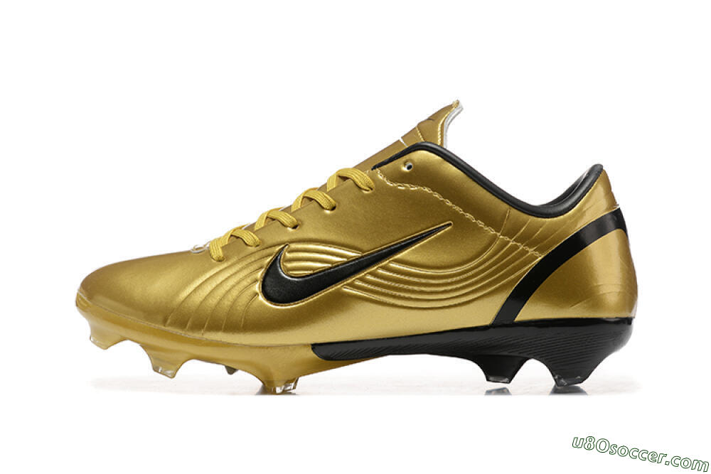 Nike Air Zoom Mercurial Vapor 1 Elite FG Firm Ground Soccer Cleats - Gold/Black 2