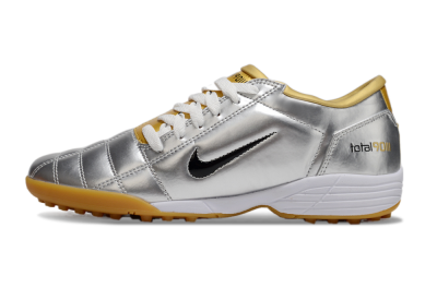 Nike Total 90 III TF Artificial Turf Soccer Shoes - Silver/Black/White