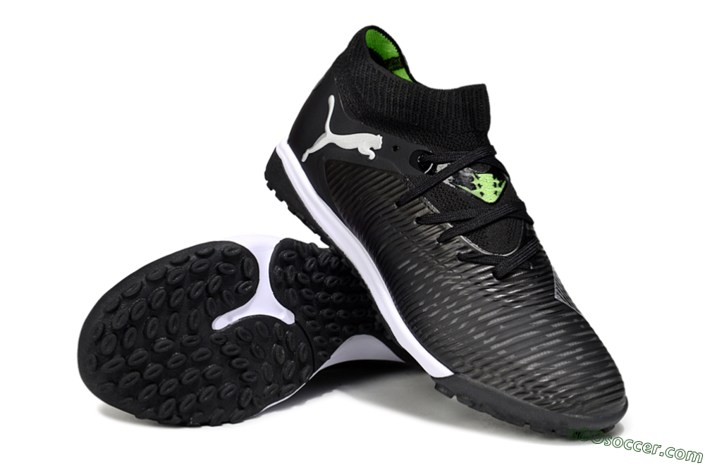 Puma Future 8 Ultimate TF Artificial Turf Soccer Shoes - Black/White 3