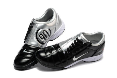 Nike Total 90 III TF Artificial Turf Soccer Shoes - Black/Silver/White