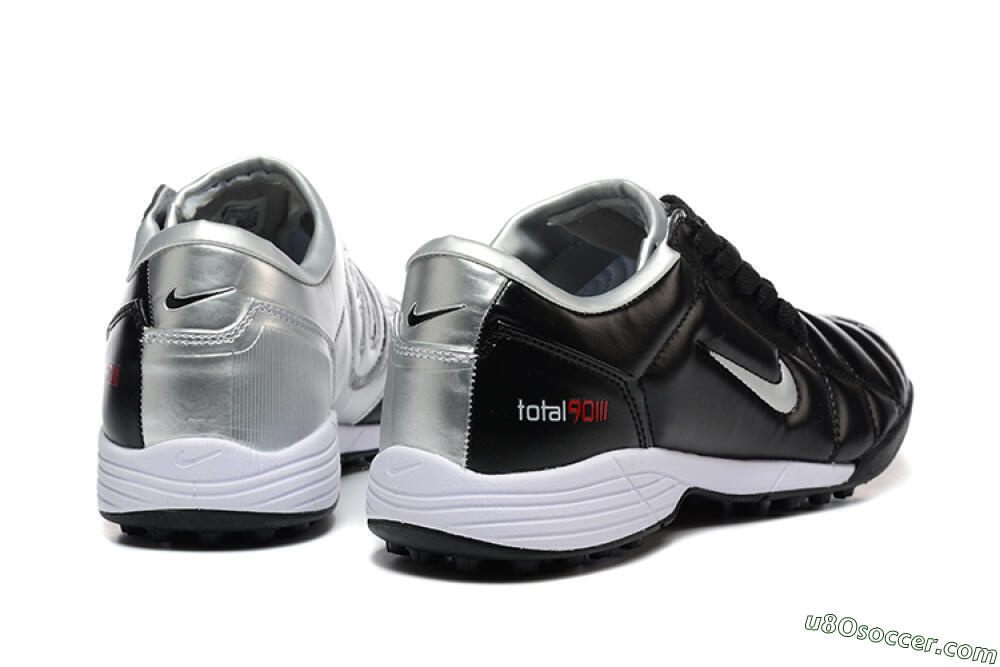 Nike Total 90 III TF Artificial Turf Soccer Shoes - Black/Silver/White 9