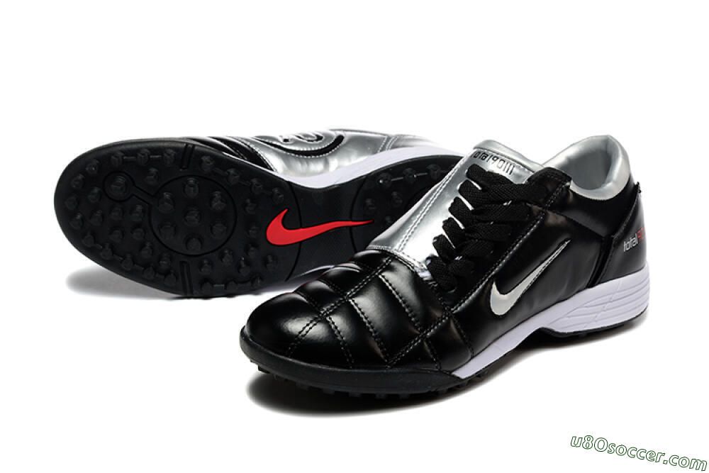 Nike Total 90 III TF Artificial Turf Soccer Shoes - Black/Silver/White 3