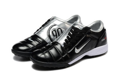 Nike Total 90 III TF Artificial Turf Soccer Shoes - Black/Silver/White