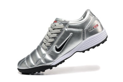 Nike Total 90 III TF Artificial Turf Soccer Shoes - Silver/Black/White