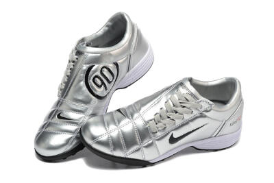 Nike Total 90 III TF Artificial Turf Soccer Shoes - Silver/Black/White