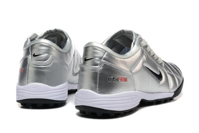Nike Total 90 III TF Artificial Turf Soccer Shoes - Silver/Black/White