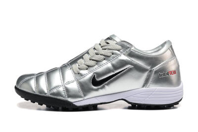 Nike Total 90 III TF Artificial Turf Soccer Shoes - Silver/Black/White