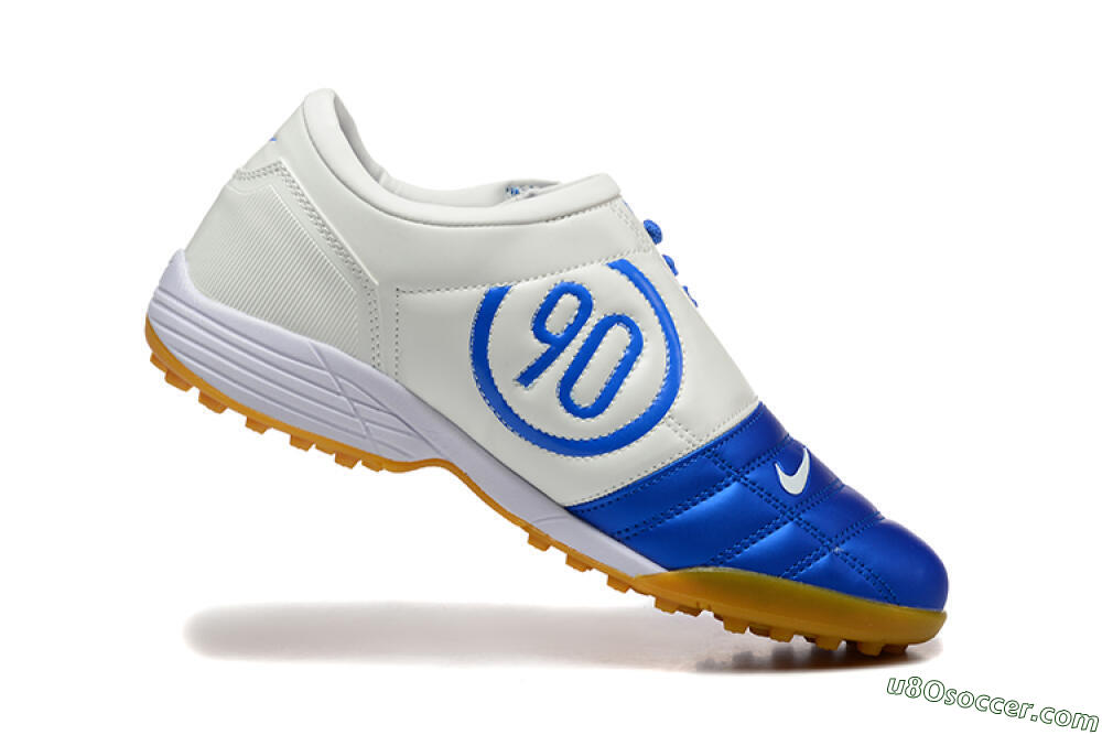 Nike Total 90 III TF Artificial Turf Soccer Shoes - Blue/White/Brown 7