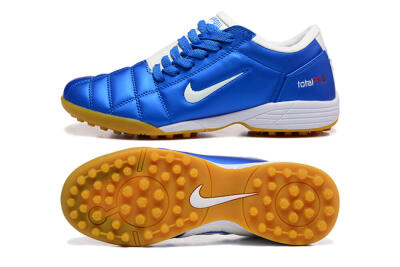 Nike Total 90 III TF Artificial Turf Soccer Shoes - Blue/White/Brown