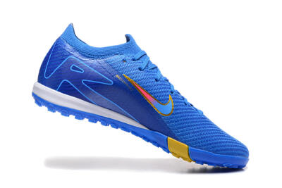 Nike Air Zoom Mercurial Vapor 16 Elite TF Artificial Turf Soccer Shoes - Blue/Gold/Pink