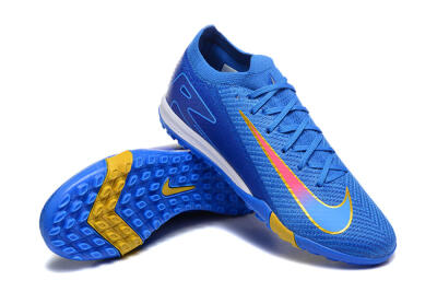 Nike Air Zoom Mercurial Vapor 16 Elite TF Artificial Turf Soccer Shoes - Blue/Gold/Pink