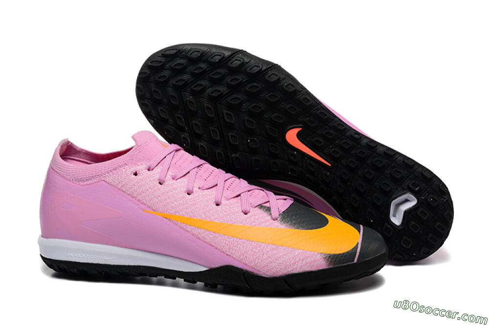 Nike Air Zoom Mercurial Vapor 16 Elite TF Artificial Turf Soccer Shoes - Pink/Yellow/Black 1