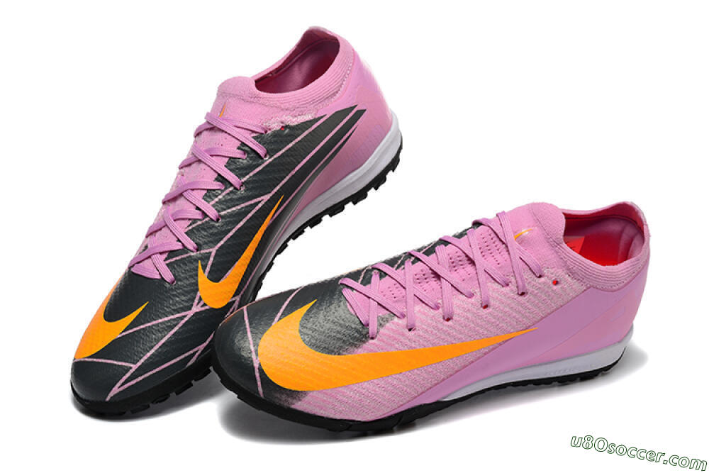 Nike Air Zoom Mercurial Vapor 16 Elite TF Artificial Turf Soccer Shoes - Pink/Yellow/Black 6
