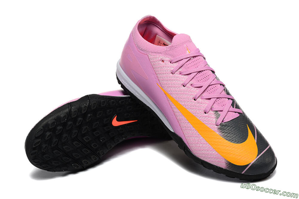 Nike Air Zoom Mercurial Vapor 16 Elite TF Artificial Turf Soccer Shoes - Pink/Yellow/Black 4