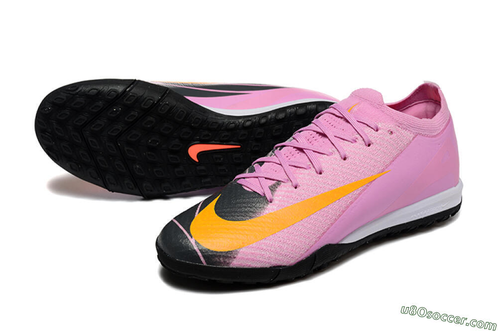 Nike Air Zoom Mercurial Vapor 16 Elite TF Artificial Turf Soccer Shoes - Pink/Yellow/Black 3
