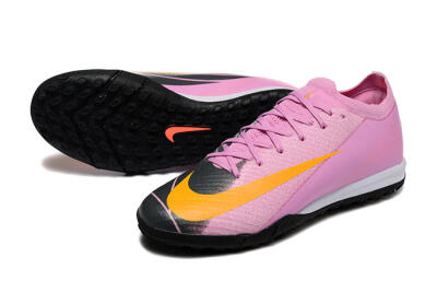 Nike Air Zoom Mercurial Vapor 16 Elite TF Artificial Turf Soccer Shoes - Pink/Yellow/Black