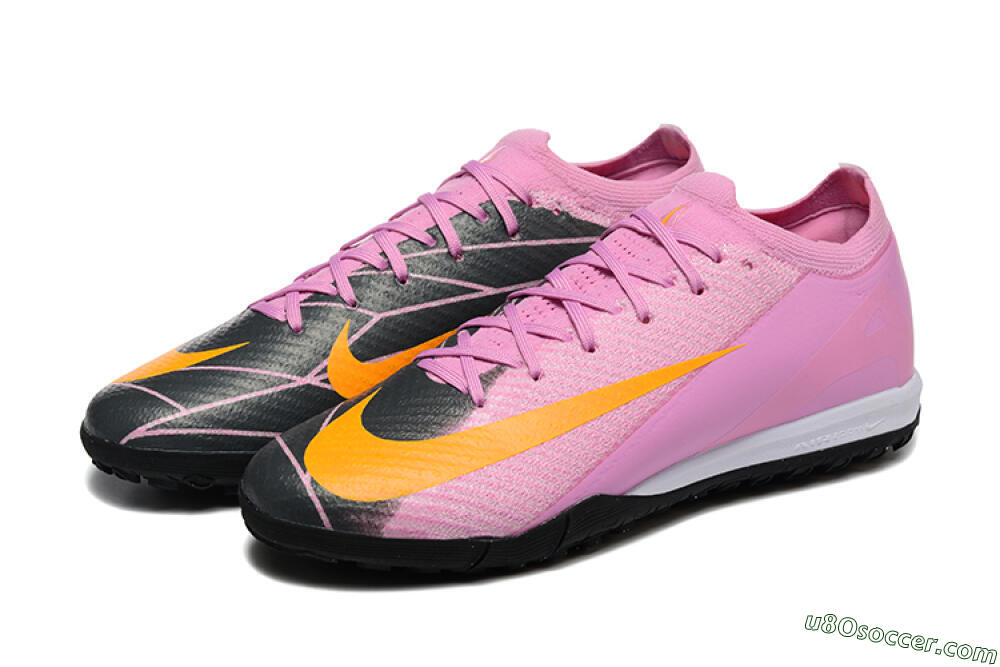 Nike Air Zoom Mercurial Vapor 16 Elite TF Artificial Turf Soccer Shoes - Pink/Yellow/Black 5