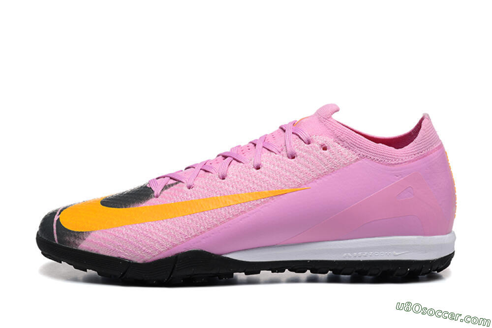 Nike Air Zoom Mercurial Vapor 16 Elite TF Artificial Turf Soccer Shoes - Pink/Yellow/Black 2