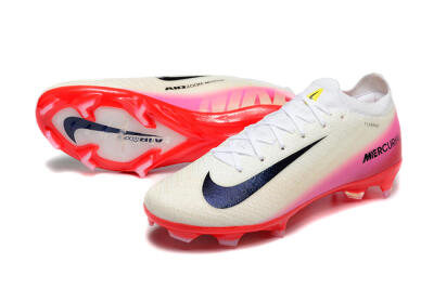 Nike Air Zoom Mercurial Vapor 16 Elite FG Firm Ground Soccer Cleats - Beige/Black/Red