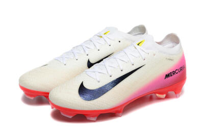 Nike Air Zoom Mercurial Vapor 16 Elite FG Firm Ground Soccer Cleats - Beige/Black/Red