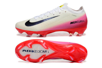 Nike Air Zoom Mercurial Vapor 16 Elite FG Firm Ground Soccer Cleats - Beige/Black/Red