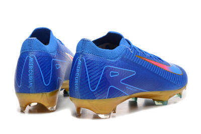 Nike Air Zoom Mercurial Vapor 16 Elite FG Firm Ground Soccer Cleats - Blue/Gold/Pink