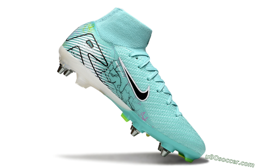 Nike Air Zoom Mercurial Superfly 10 Elite SG Soft Ground Soccer Cleats - Jade/White/Black 4