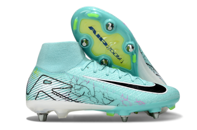Nike Air Zoom Mercurial Superfly 10 Elite SG Soft Ground Soccer Cleats - Jade/White/Black