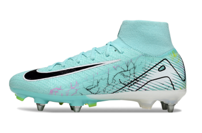 Nike Air Zoom Mercurial Superfly 10 Elite SG Soft Ground Soccer Cleats - Jade/White/Black