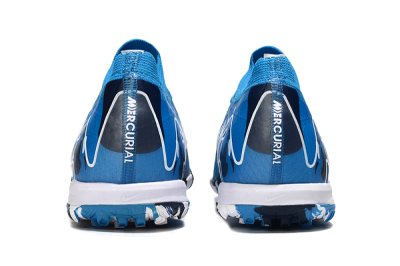 Nike Air Zoom Mercurial Vapor 16 Elite TF Artificial Turf Soccer Shoes - Blue/White/Black