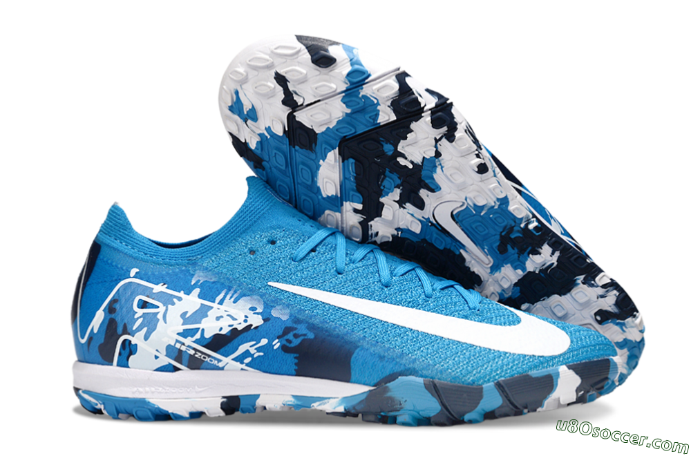Nike Air Zoom Mercurial Vapor 16 Elite TF Artificial Turf Soccer Shoes - Blue/White/Black 1