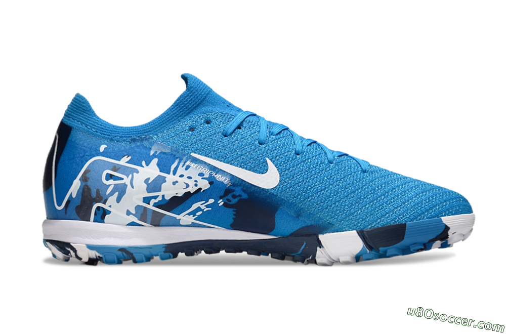Nike Air Zoom Mercurial Vapor 16 Elite TF Artificial Turf Soccer Shoes - Blue/White/Black 7