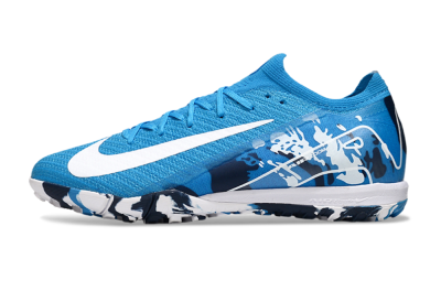 Nike Air Zoom Mercurial Vapor 16 Elite TF Artificial Turf Soccer Shoes - Blue/White/Black