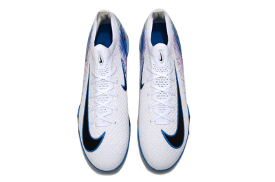Nike Air Zoom Mercurial Vapor 16 Elite TF Artificial Turf Soccer Shoes - White/Blue/Black