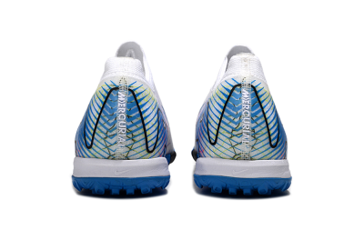 Nike Air Zoom Mercurial Vapor 16 Elite TF Artificial Turf Soccer Shoes - White/Blue/Black