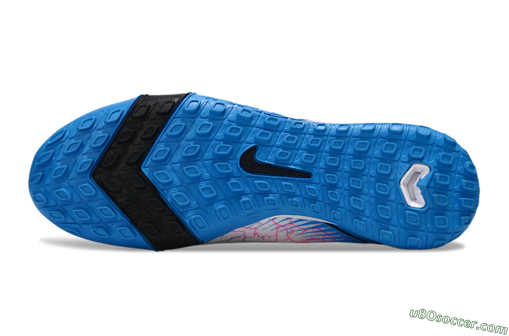Nike Air Zoom Mercurial Vapor 16 Elite TF Artificial Turf Soccer Shoes - White/Blue/Black 6