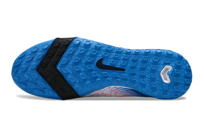 Nike Air Zoom Mercurial Vapor 16 Elite TF Artificial Turf Soccer Shoes - White/Blue/Black