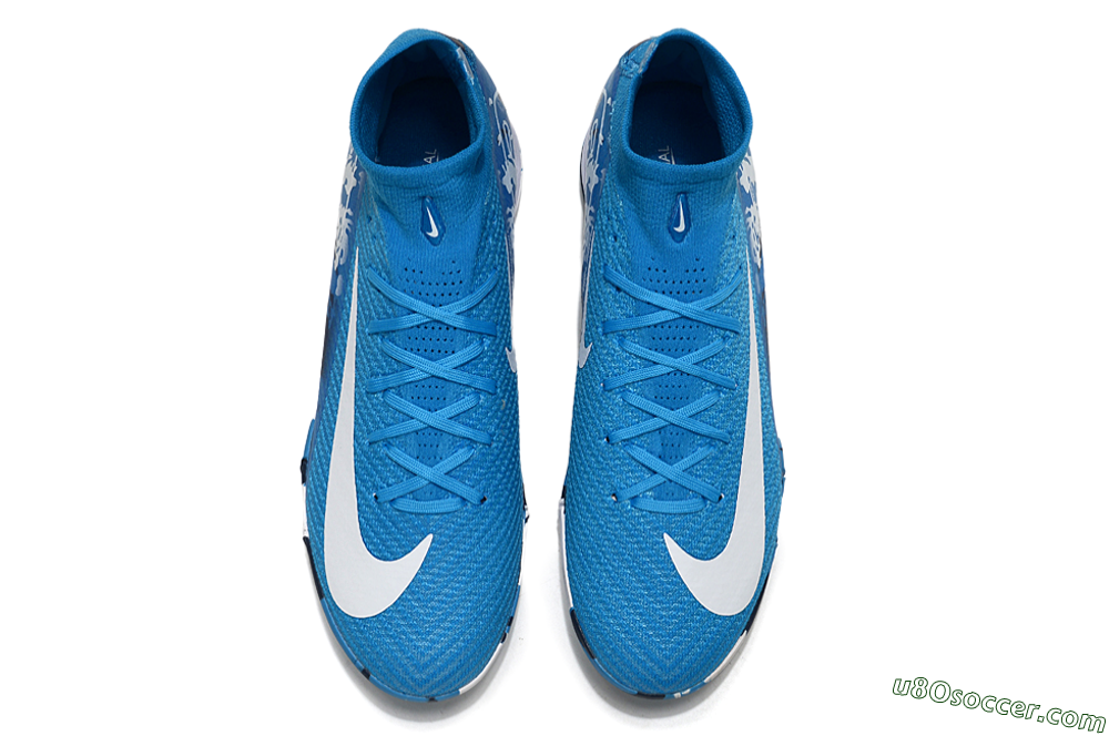 Nike Air Zoom Mercurial Superfly 10 Elite TF Artificial Turf Soccer Shoes - Blue/White 4