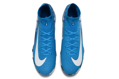 Nike Air Zoom Mercurial Superfly 10 Elite TF Artificial Turf Soccer Shoes - Blue/White